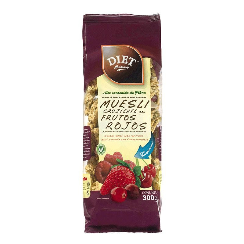 MUESLI CRUJ. FRUTOS ROJOS 300g.